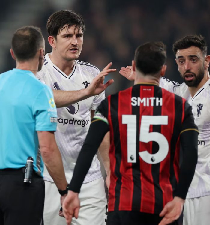 Em jogo marcado por polêmicas na arbitragem, Bournemouth e Manchester United empatam em duelo pela Premier League